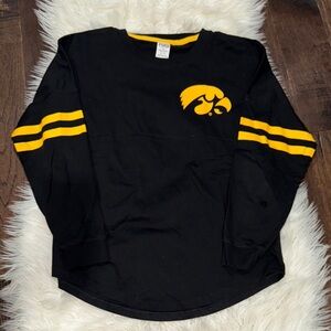 Iowa Hawkeyes Black and Yellow Long Sleeve Shirt